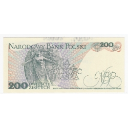 Banknot 200 zł 1988, seria EG, UNC-