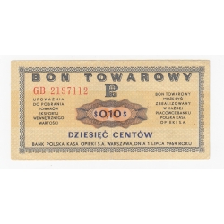 Bon Pewex, 0,10$ 1969, st. 3