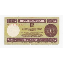 Bon Pewex, 0,05$ 1979, st. 3