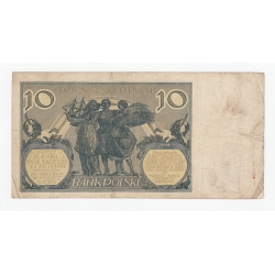 Banknot 10 zł 1926, seria CY, st. 4