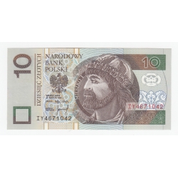 Banknot 10 zł 1994, seria IY, UNC-