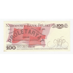 Banknot 100 zł 1988, seria TH, UNC-
