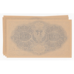 . 100 marek 1919, oficjalna reprodukcja z 1979, UNC