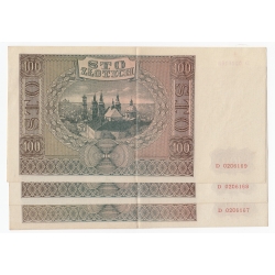 Banknot 100 zł 1941, seria D, st. 2