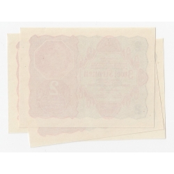 Banknot 2 korony 1922, UNC